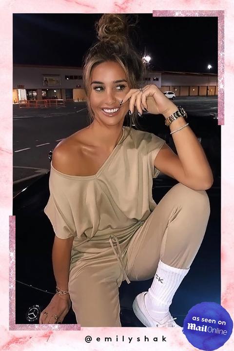 Gina Camel V Neck Loungewear Set