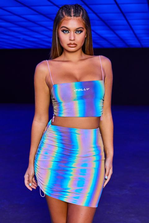 rainbow reflective outfit
