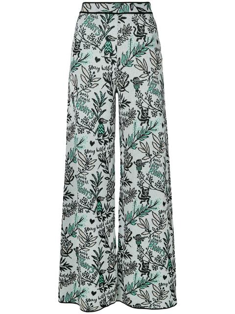 M Missoni Pantalones Acampanados - Azul