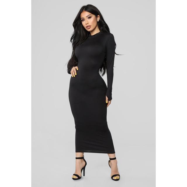 full coverage maxi dress fashion nova