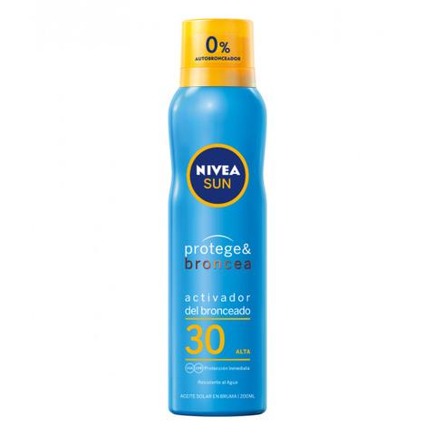 Protege & Broncea Aceite Solar Bruma Activador Del Bronceado