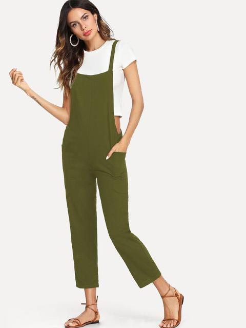 Pantalones De Tira De Espalda Con Tiras Cruzadas