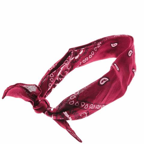 Burgundy Bandana Headwrap