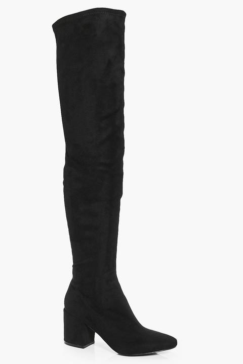 Libby Block Heel Thigh High Boot