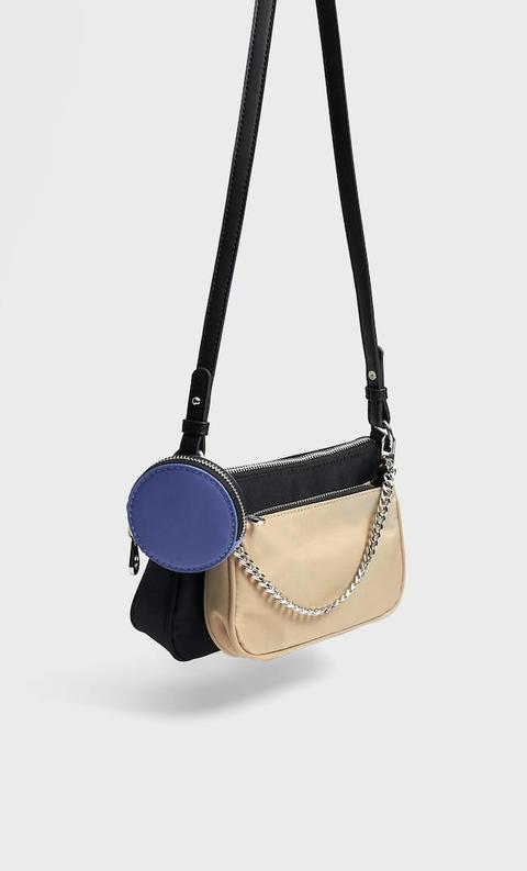 Stradivarius Sac Bandoulière Multi-tissus Femme Pierre 103