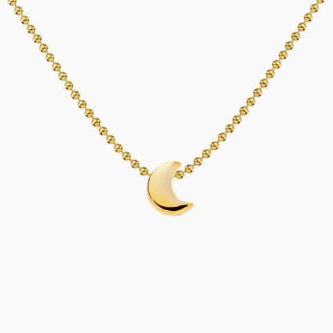 Moon Gold Pendant By Andrea