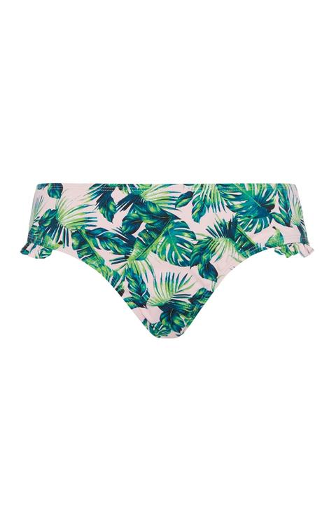 Palm Print Bikini Briefs