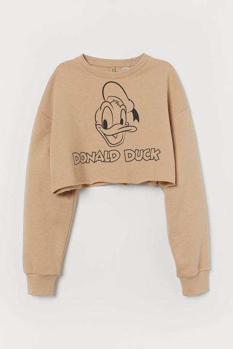 h and m cropped sweatshirt