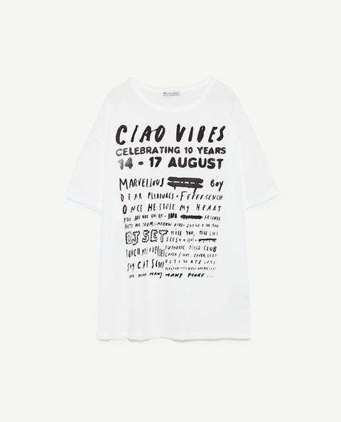 Camiseta Texto Contraste