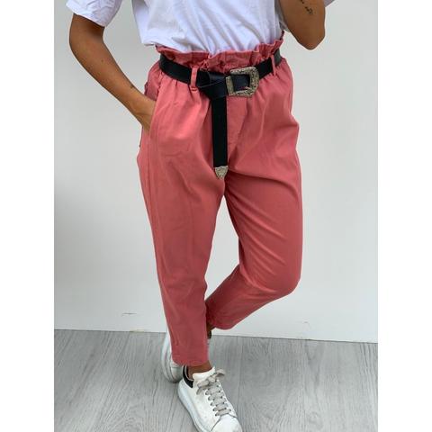 Pantalone Rosa Con Ondina