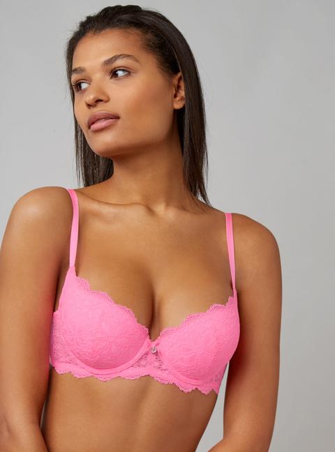 Boux Avenue Lauren Padded Balconette Push-up Bra - Candy Pink - 30dd from  Boux Avenue on 21 Buttons
