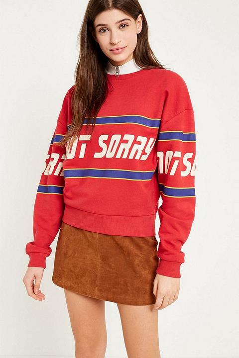 Uo Not Sorry Sweatshirt