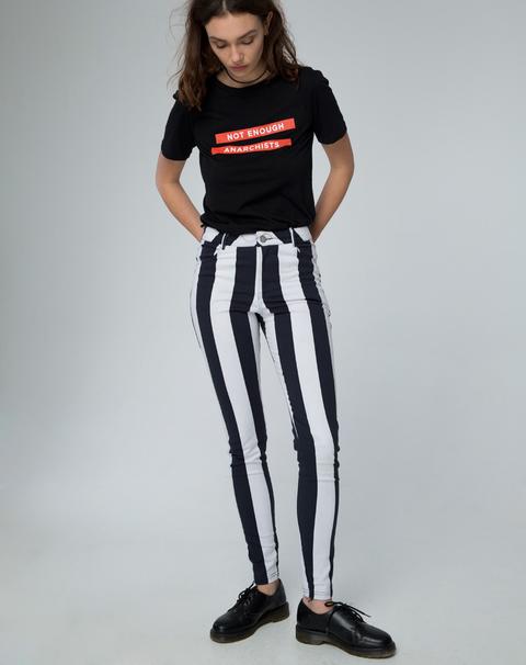 Jordan Jean In Motel Stripe Black And White By Motel