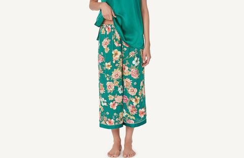 Pantalone In Raso Di Viscosa Oriental Journey