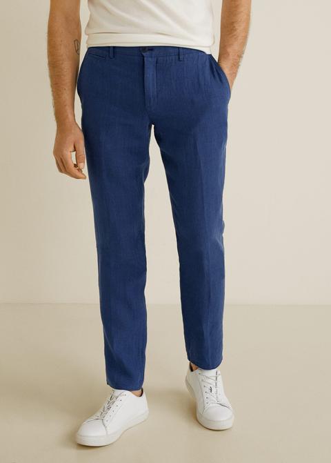 Pantalón Slim-fit Lino