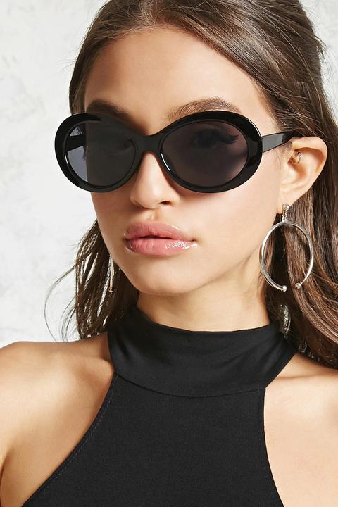 Tinted Oval Sunglasses