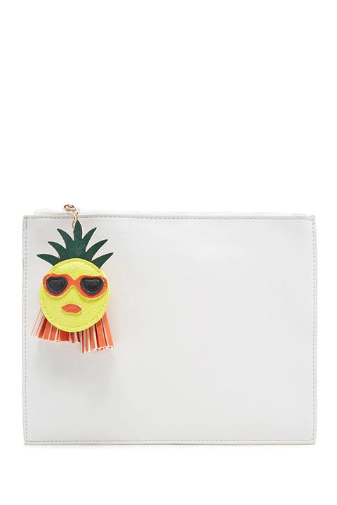 Faux Leather Pineapple Clutch