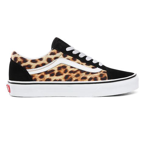 Vans Zapatillas Leopard Old Skool ((leopard) Black/true White) Mujer Negro