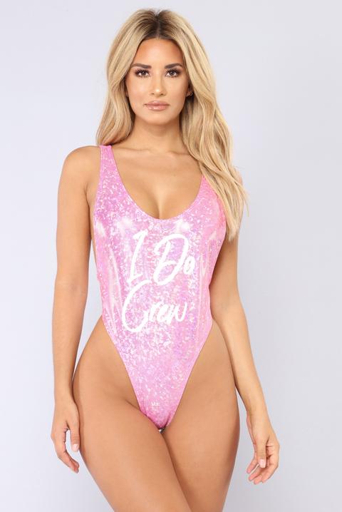 fashion nova pink swimsuit