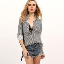 Blusa Solapa Rayas Verticales