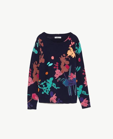 Jersey Engomado Estampado Floral