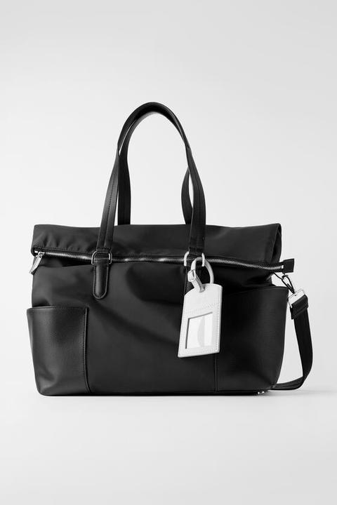 Bolso Viaje Nylon de Zara en 21 Buttons