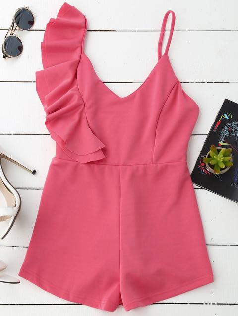 Ruffle Cami Romper