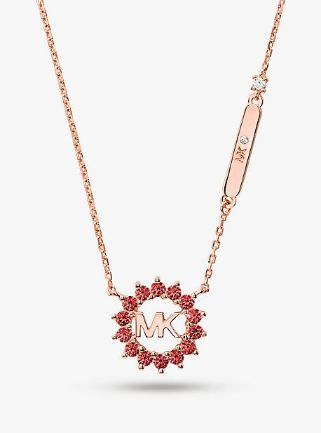 Collana Con Logo In Argento Sterling Placcato Oro Rosa 14k