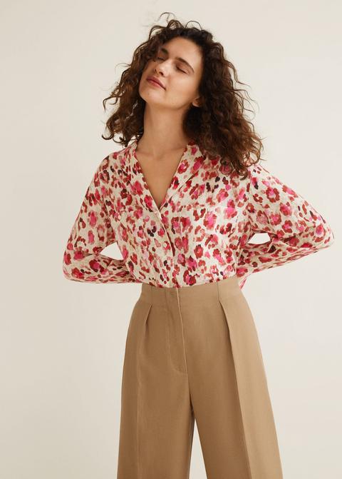 Camisa Estampada Bolsillos