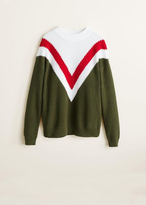 Pullover Tricolore Cotone