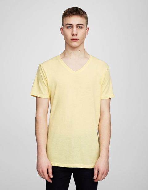 Camiseta Básica Cuello Pico