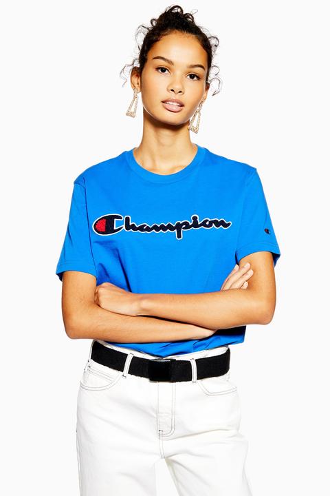 champion t shirt women's topshop
