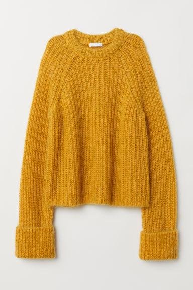 H & M - Pullover In Misto Lana - Giallo