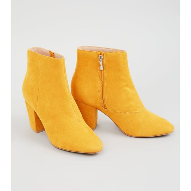 new look yellow boots