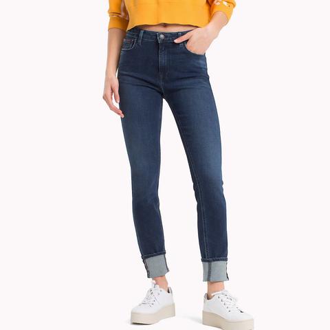 Jeans Skinny Fit A Vita Alta