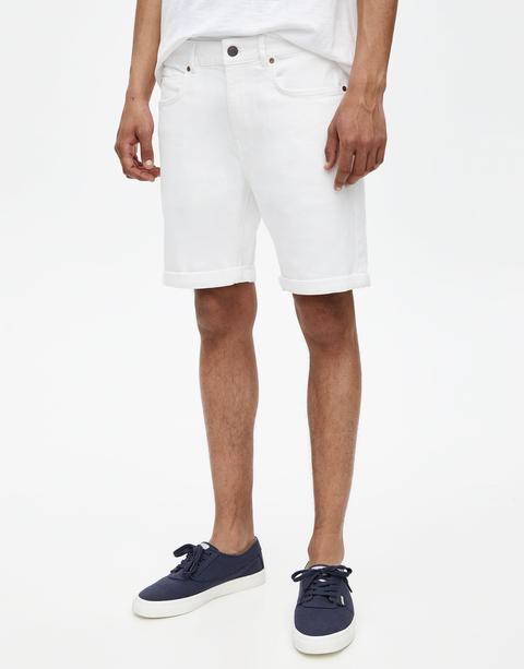 Bermuda Vaquera Blanca de Pull and Bear en 21 Buttons