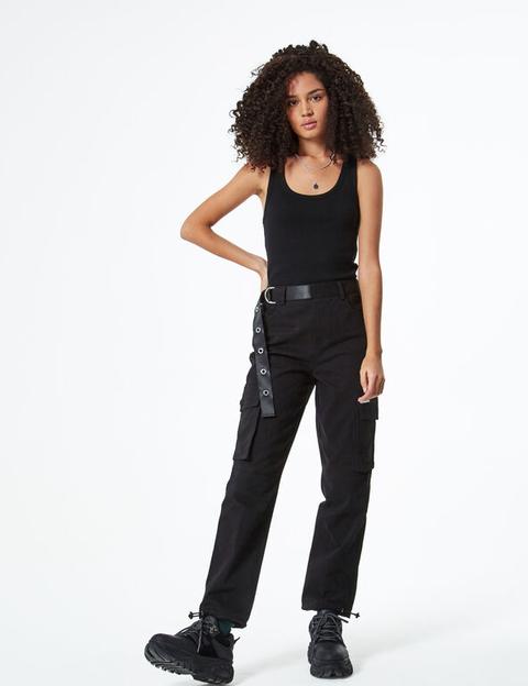 Pantalon Cargo Avec Ceinture