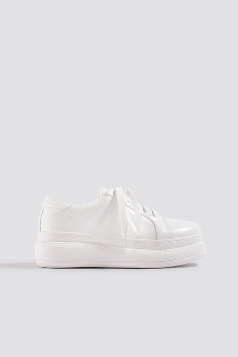 High Sole Sneakers Weiß