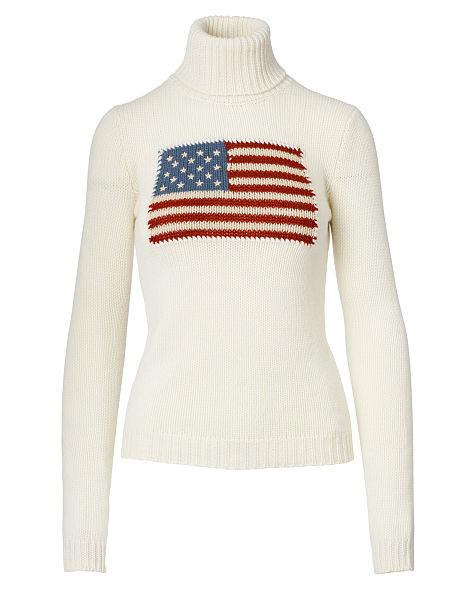 Flag Cashmere Turtleneck