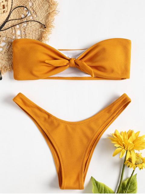 Conjunto De Bikini Palabra De Honor Bowknot