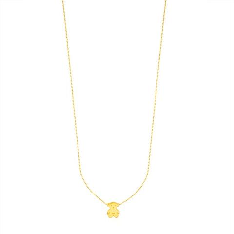 Collar De Oro Motivo Oso Sweet Dolls