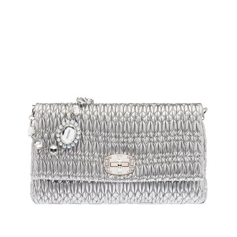 Miu Crystal Leather Bag