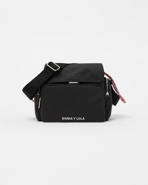 Bolso Bandolera Solapa L Gris Oscuro