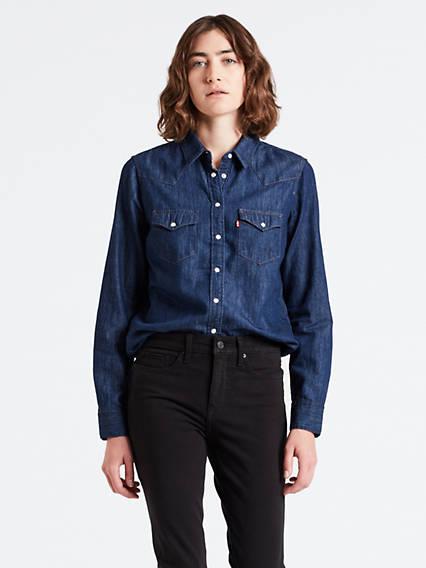 Levi's Ultimate Western Shirt Chambray - Women's S from Levi's on 21 Buttons