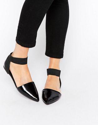 Asos - Lorelle - Ballerine A Punta - Nero