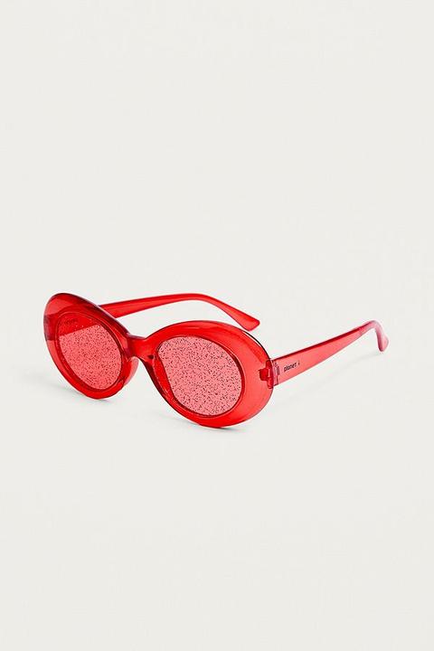 red glitter sunglasses