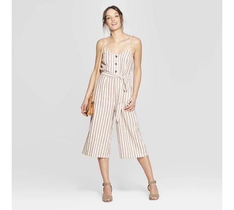 universal thread striped jumpsuit