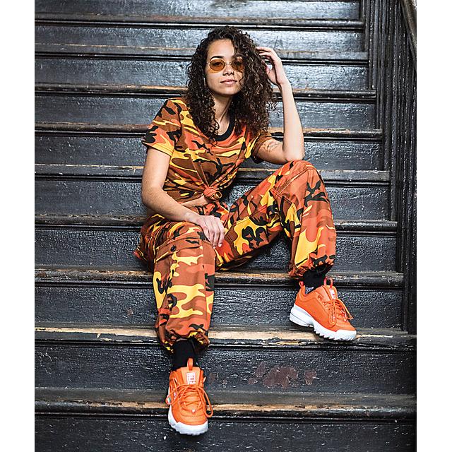 Orange camo best sale pants zumiez