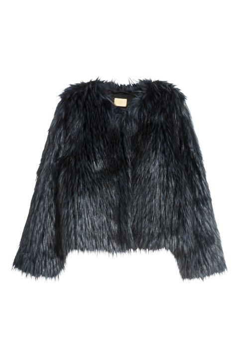 Faux-fur-jacke