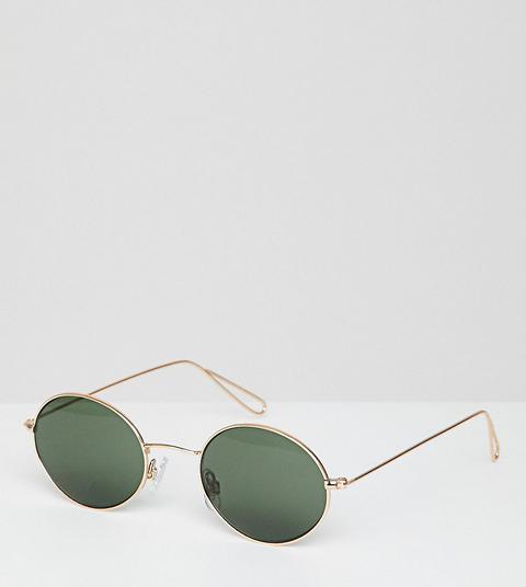 Weekday Retro Round Sunglasses In Metal-multi